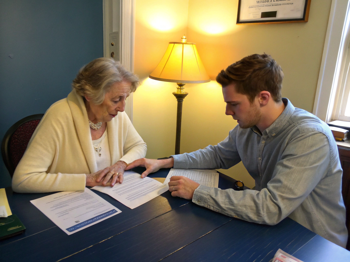Senior receiving personalized Medicare consultation