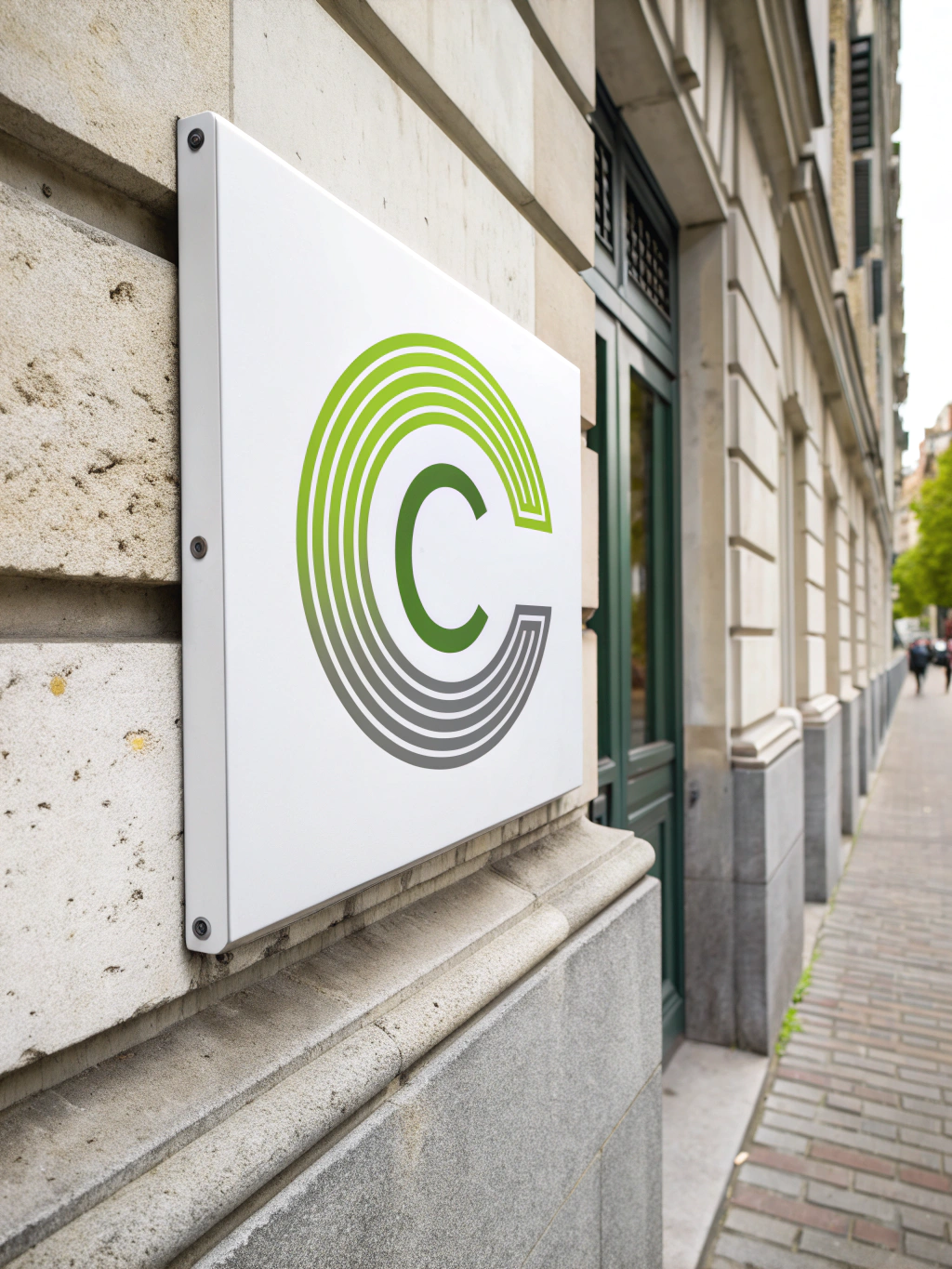 Corporate lease property model icon