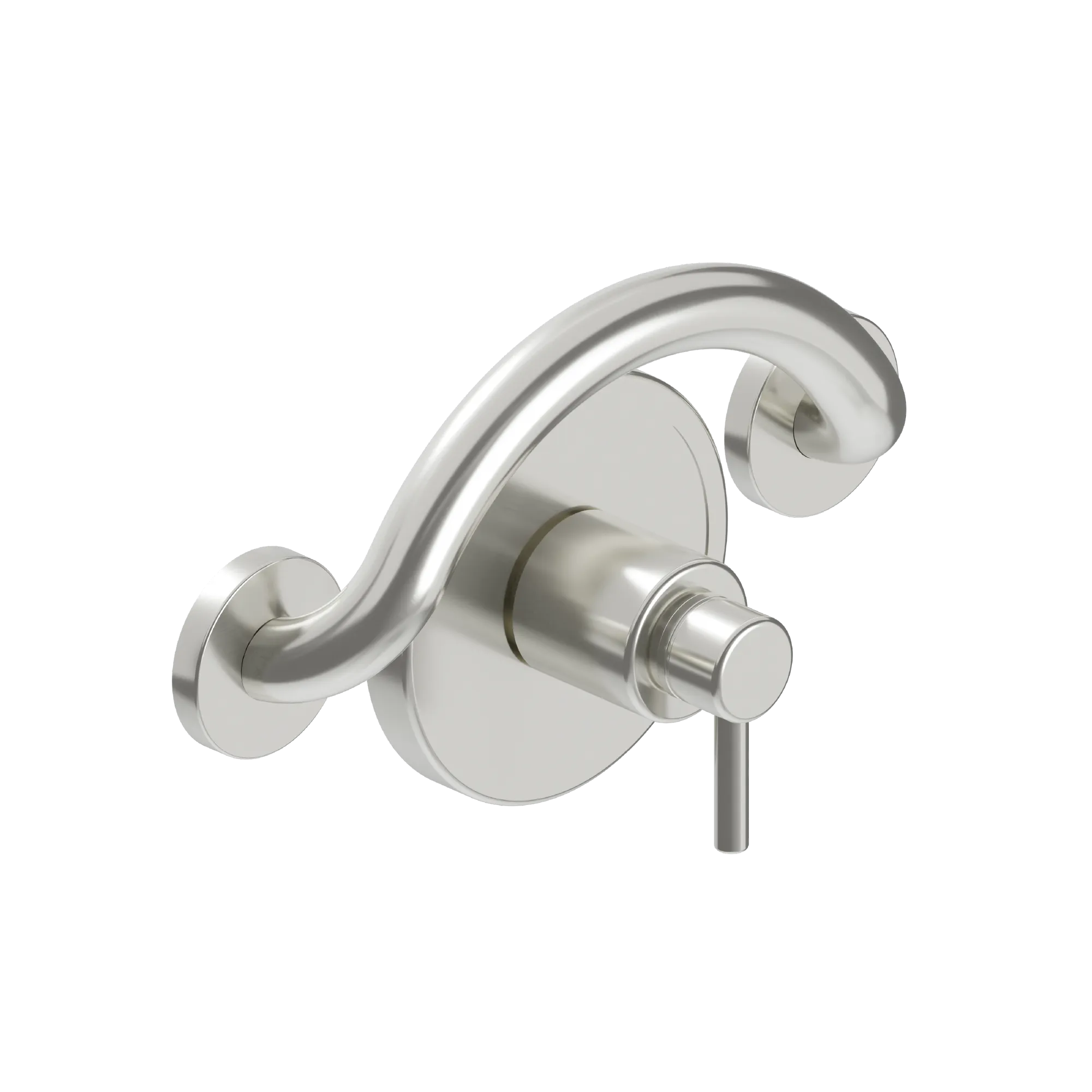 PLUS Series crescent grab bar isolated product view