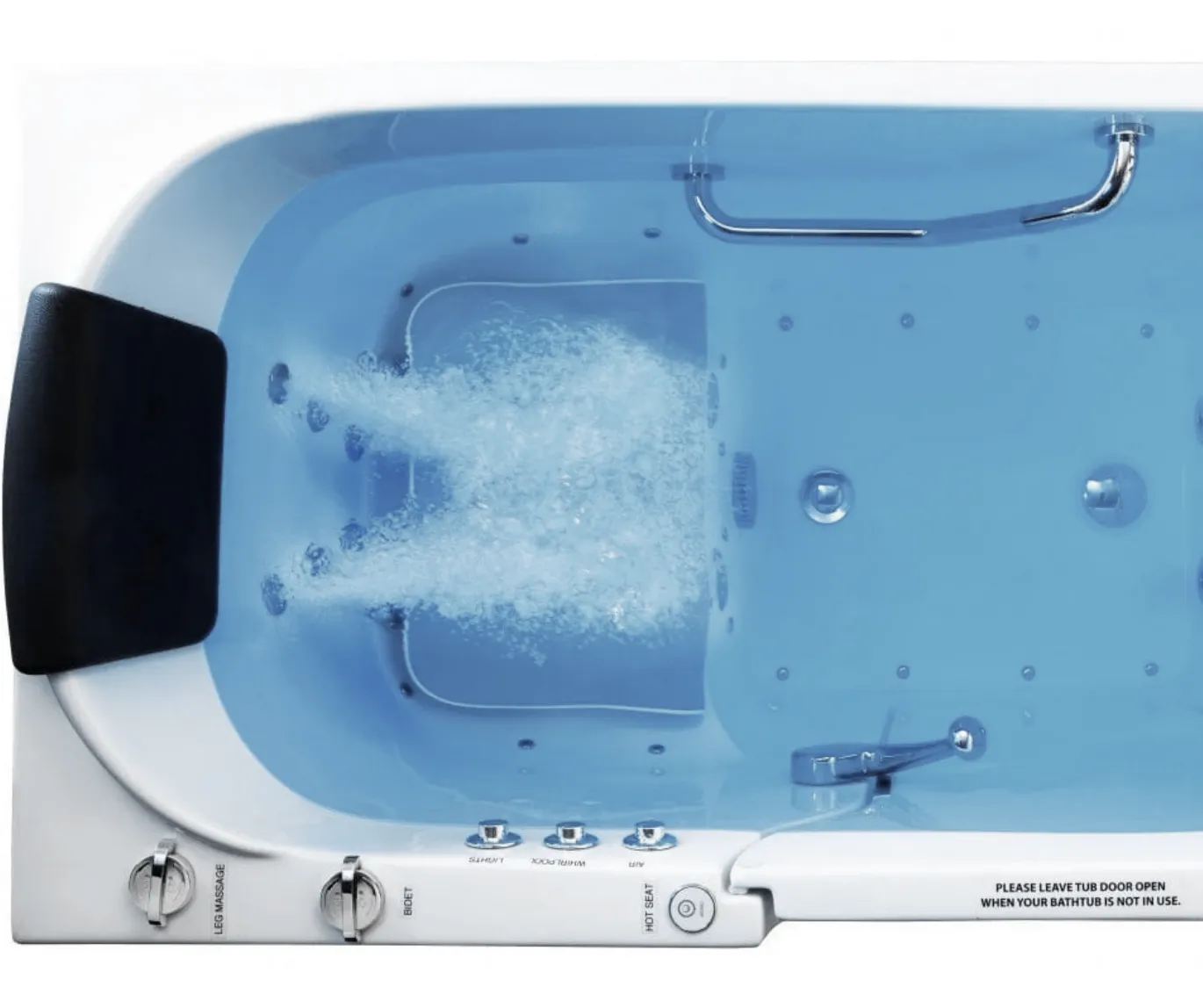 American Tubs walk-in bathtub with contoured seat and low threshold