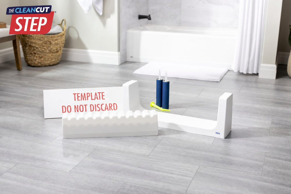 White CleanCut Step tub cut kit