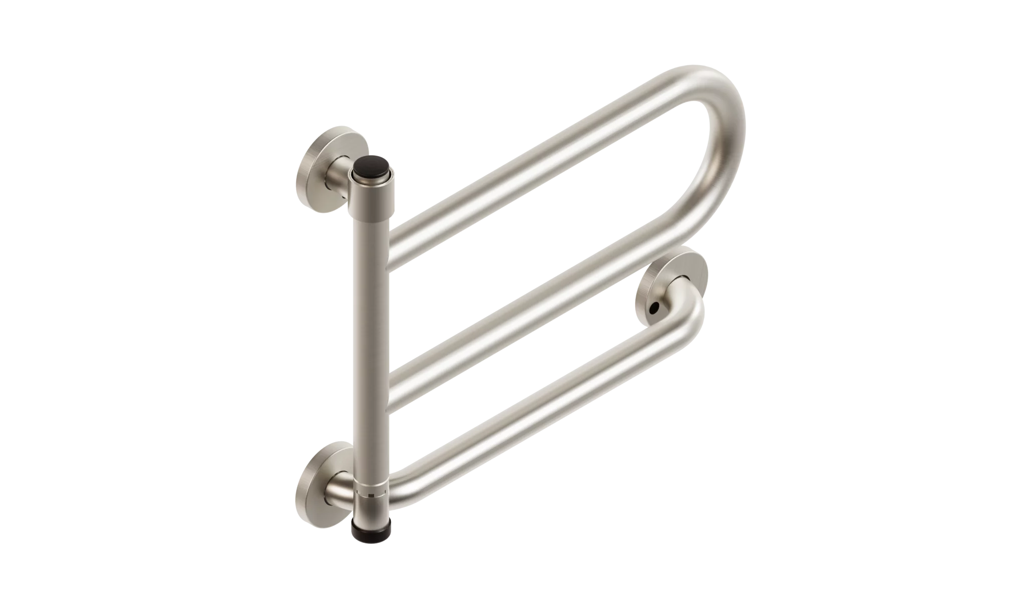 DependaBar pivoting bathroom grab bar in brushed stainless finish