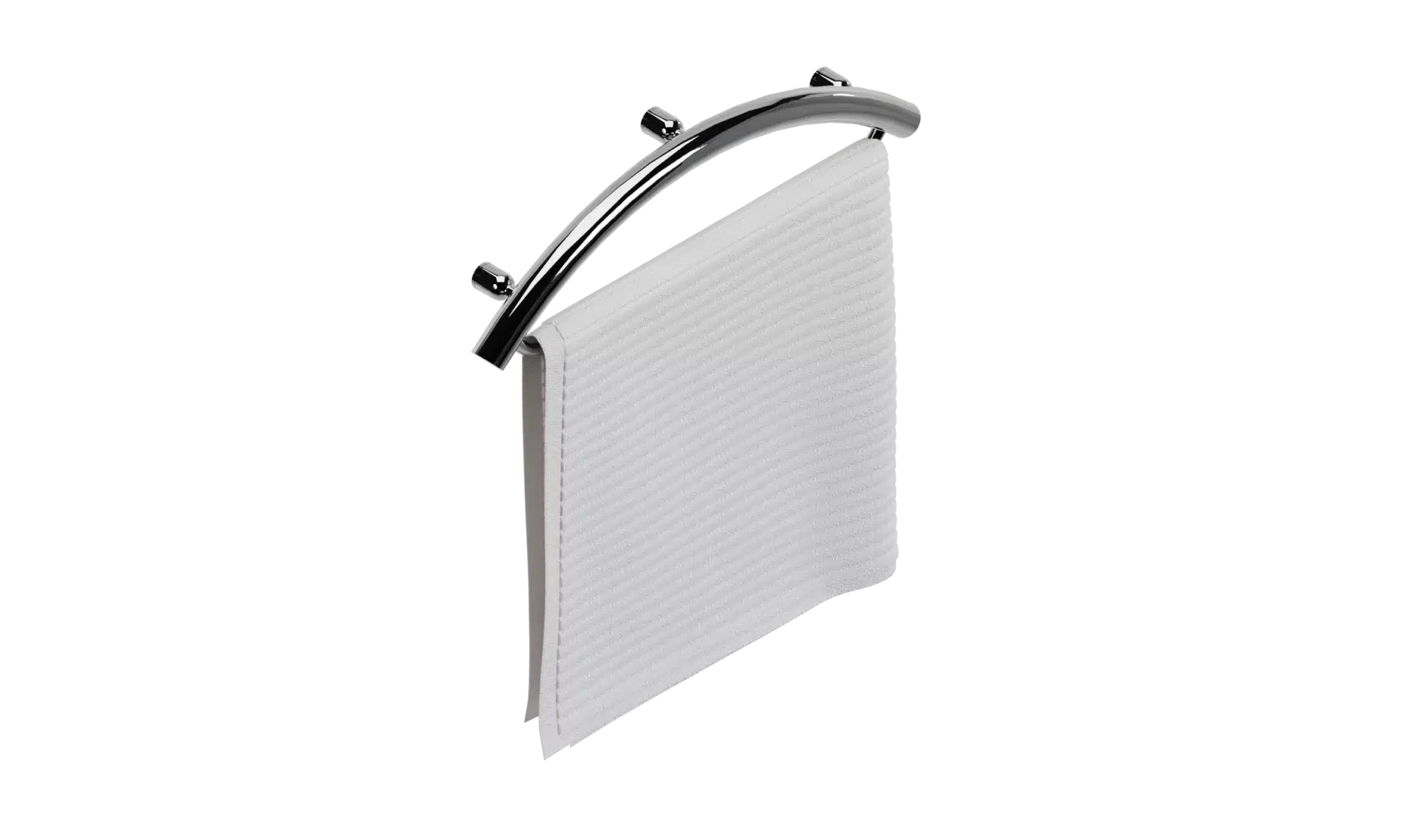 INVISIA designer towel bar grab bar with clean concealed hardware