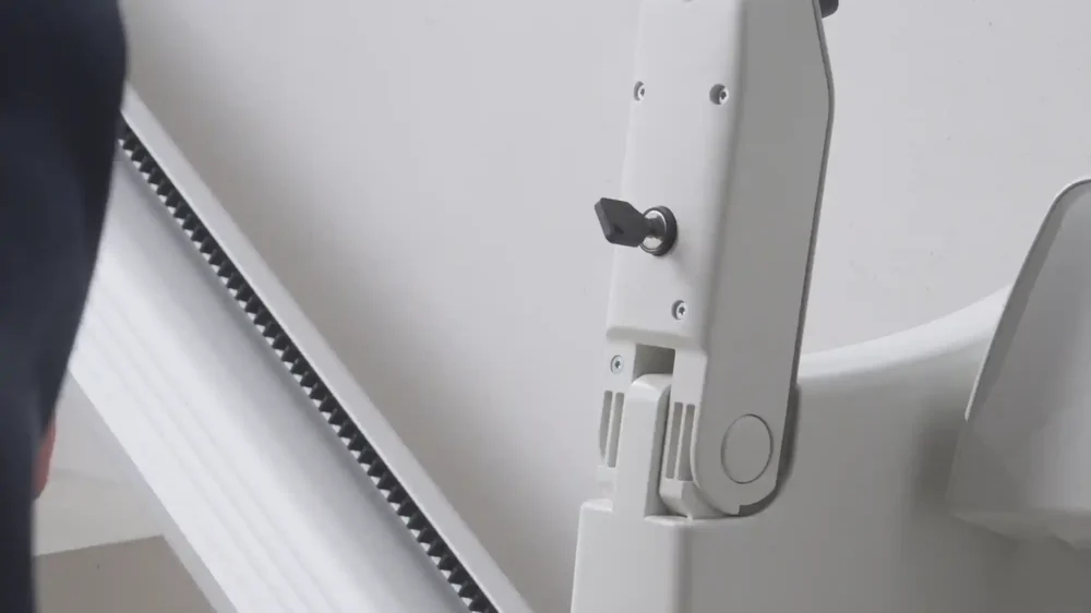 Key switch lock control on HomeGlide outdoor stairlift