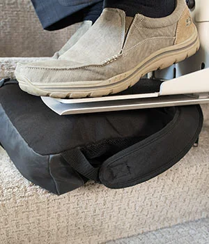 Safety stop sensors on the Elite straight indoor stairlift carriage