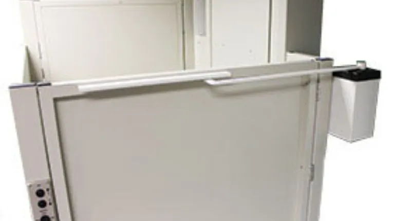 Bruno power assisted gate operator for vertical wheelchair lifts