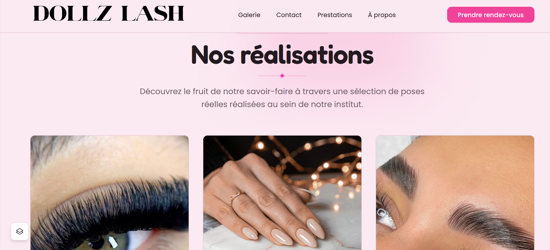 Dollz Lash — aperçu du site 6